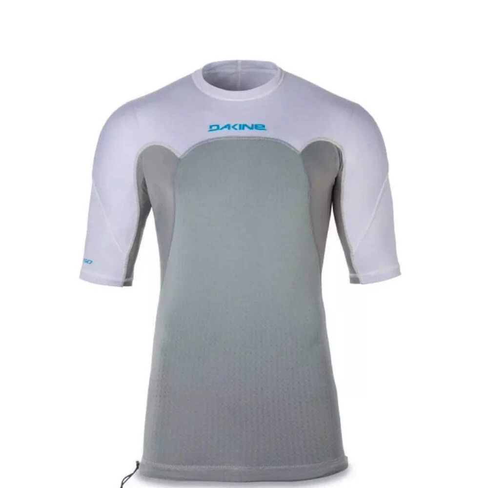 Dakine Men's White and Gray Rash Guard